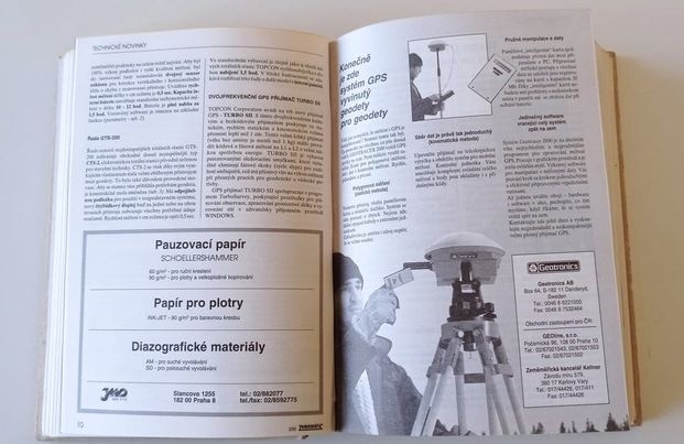 Vyvázané časopisy ZEMĚMĚŘIČ (1994 - 1996 ) - 6