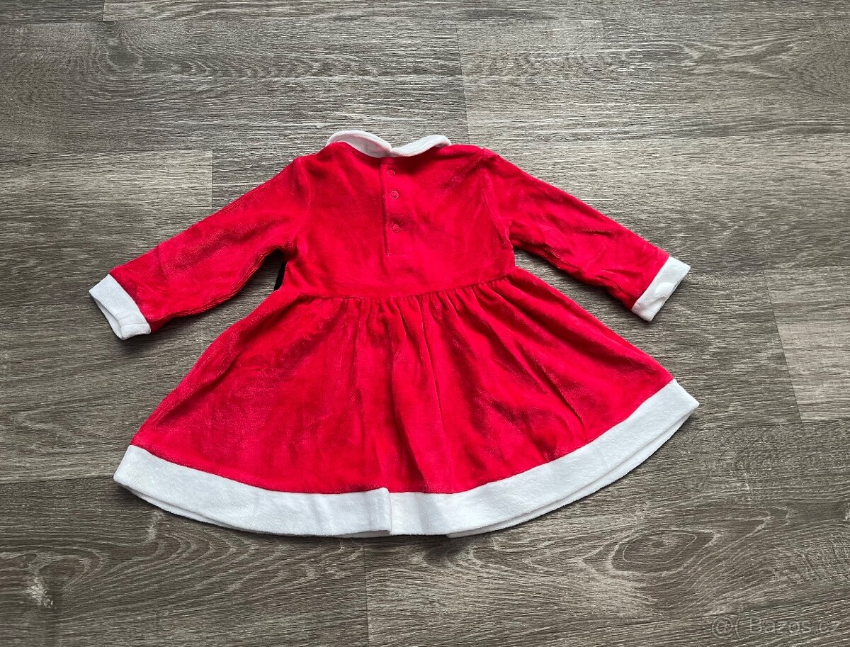 Vánoční šaty, vel. 6-9 měsíců - 6