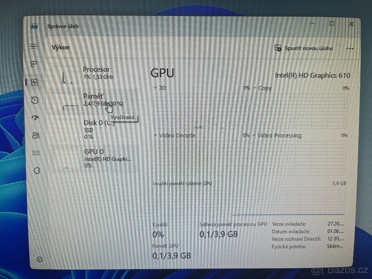 DELL MICRO 3050/SSD 240GB/RAM 8GB/INTEL PENTIUM - 6