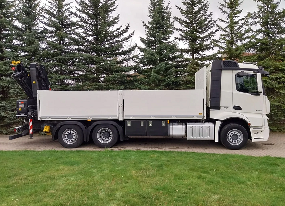 Mercedes-Benz ACTROS 2643 6x2 - valník s hydraulickou rukou - 6