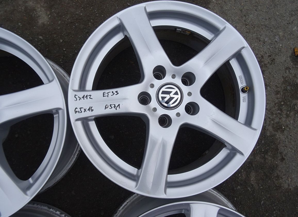 Alu disky Volskwagen Sharan, 16", 5x112, ET 33, šířka 6,5J - 6