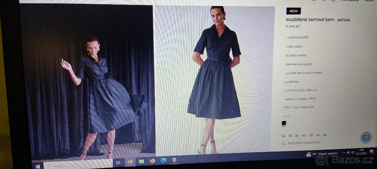 DÁMSKÉ TAFTOVÉ ŠATY - 6