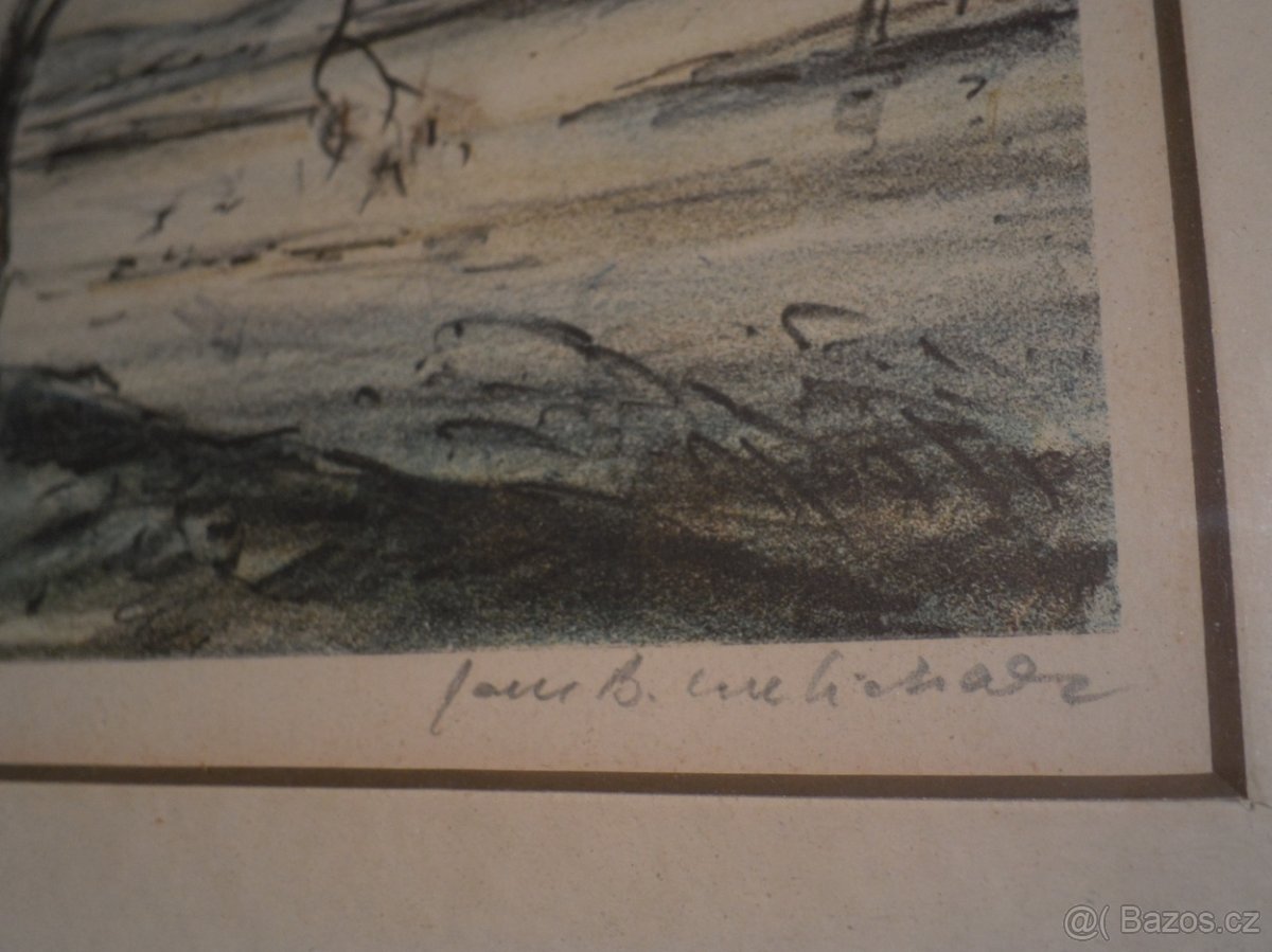 obraz -Litografie J.B. Melichar 1908 +1994 - 6
