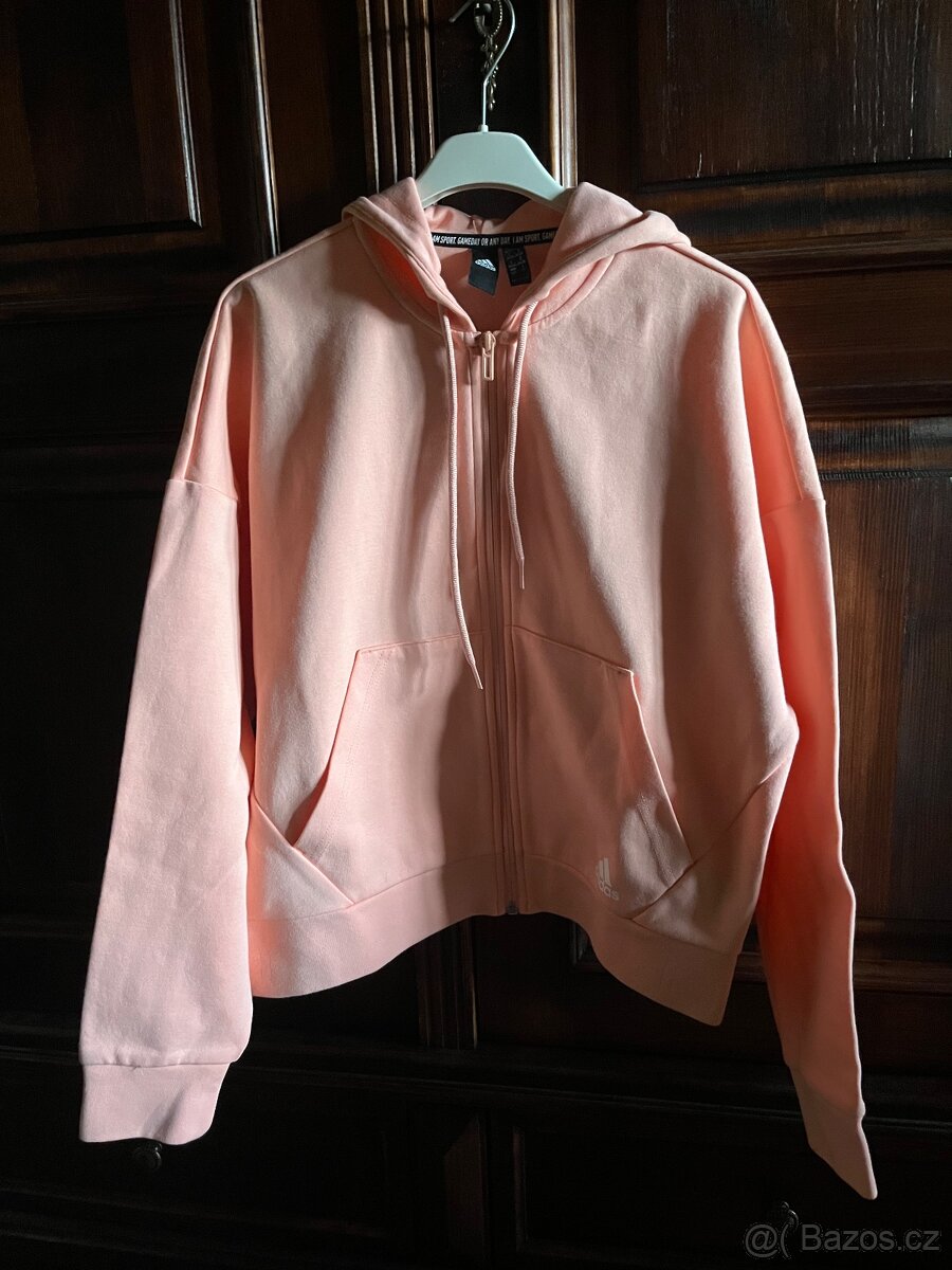 Nová dámská mikina Adidas na zip, s kapucí, vel S - 6