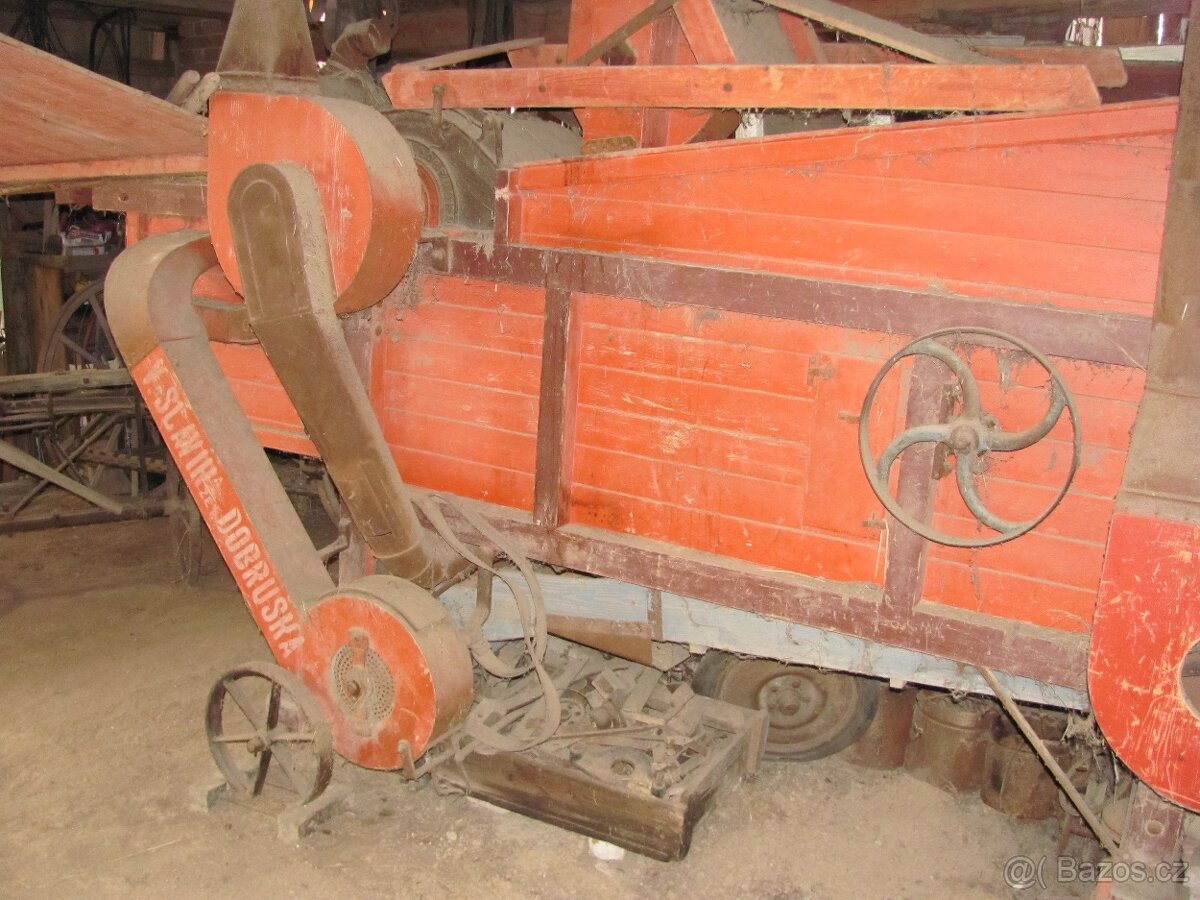 Stará mlátička / V. Slavík a zeť Dobruška - 6