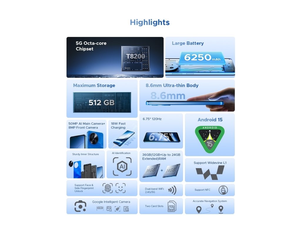 Doogee Note 59 Pro+ Black - 6