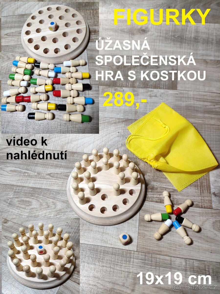 DŘEVĚNÉ HRAČKY - včeličky, duhové kuličky... - 6