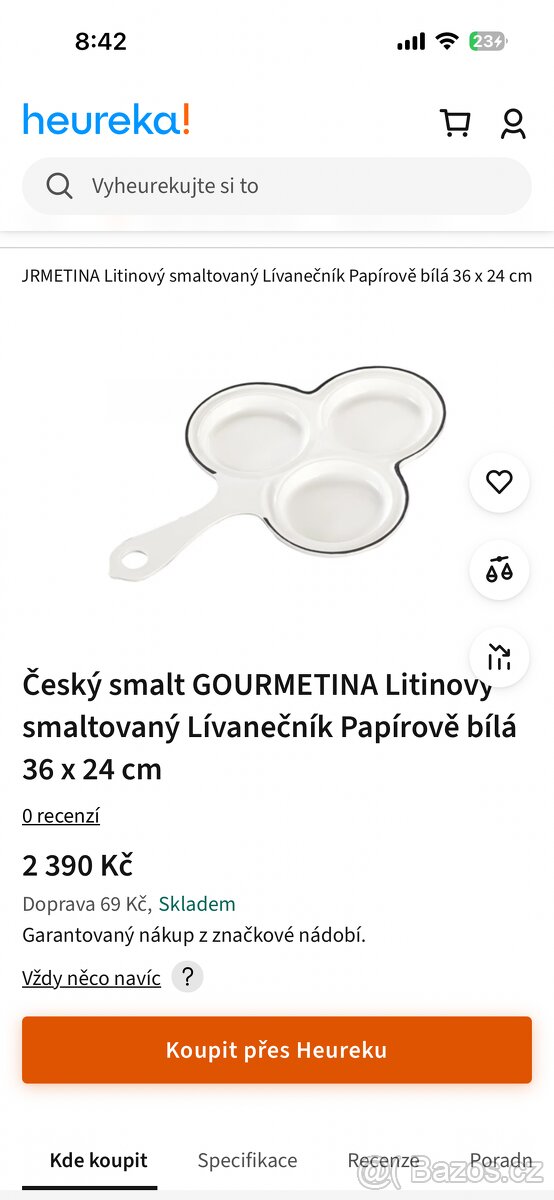 Starý lívanečník litinový se smaltem - 6
