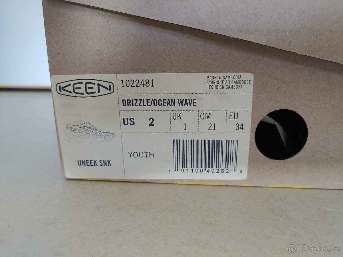 Dětské sandály KEEN Uneek SNK (US 2, EU 34), Nové - 6