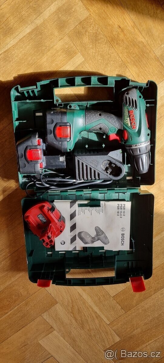 Aku vrtačka BOSCH PSR 12-2 + 3 BATERIE - 6