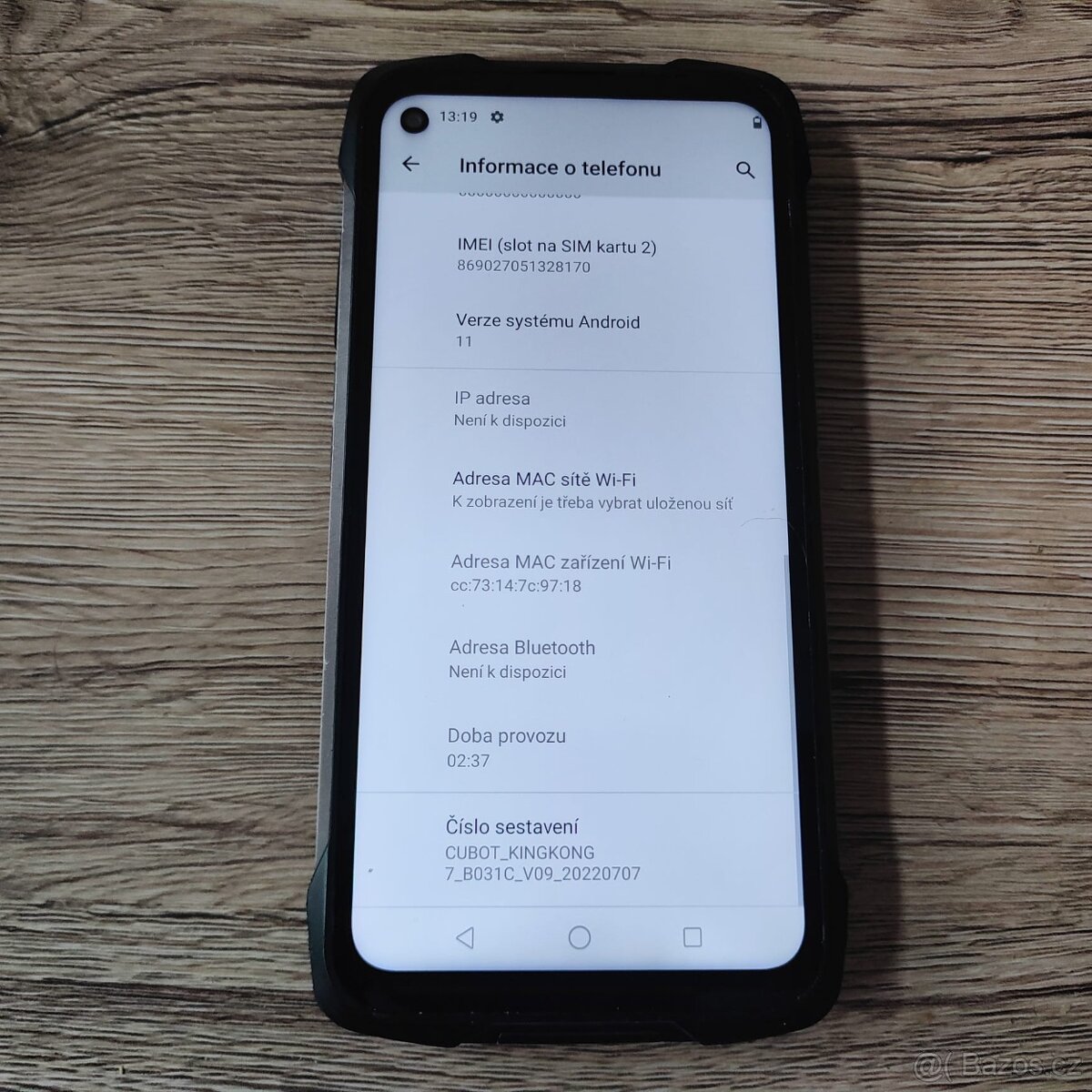 Cubot King Kong 6 černá- 6" HD/ 128GB/ 4GB RAM/ NFC/IP68 - - 6