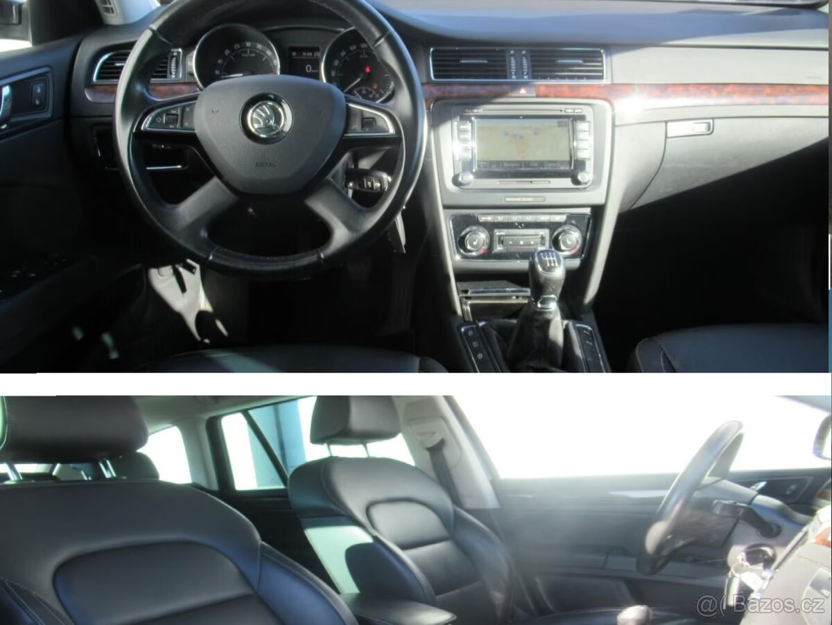 Superb 1.6d 105ps 133tKm Kuže Pan Nav AL 2Klim DPH 2PDC 6/15 - 6