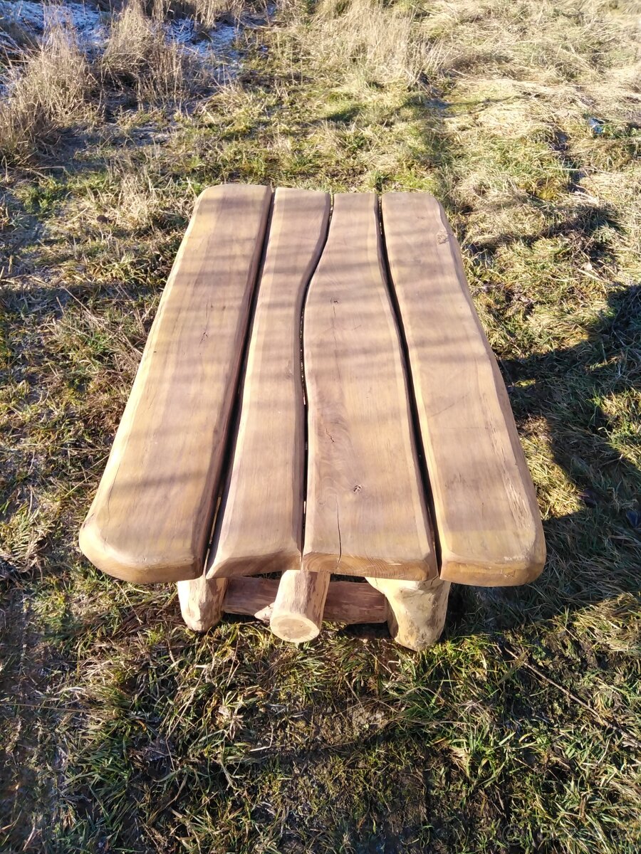 Rustikální dubový stůl - 6