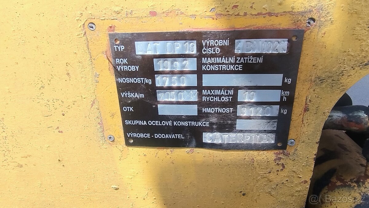 vysokozdvižný vozík CAT DP18 - 6