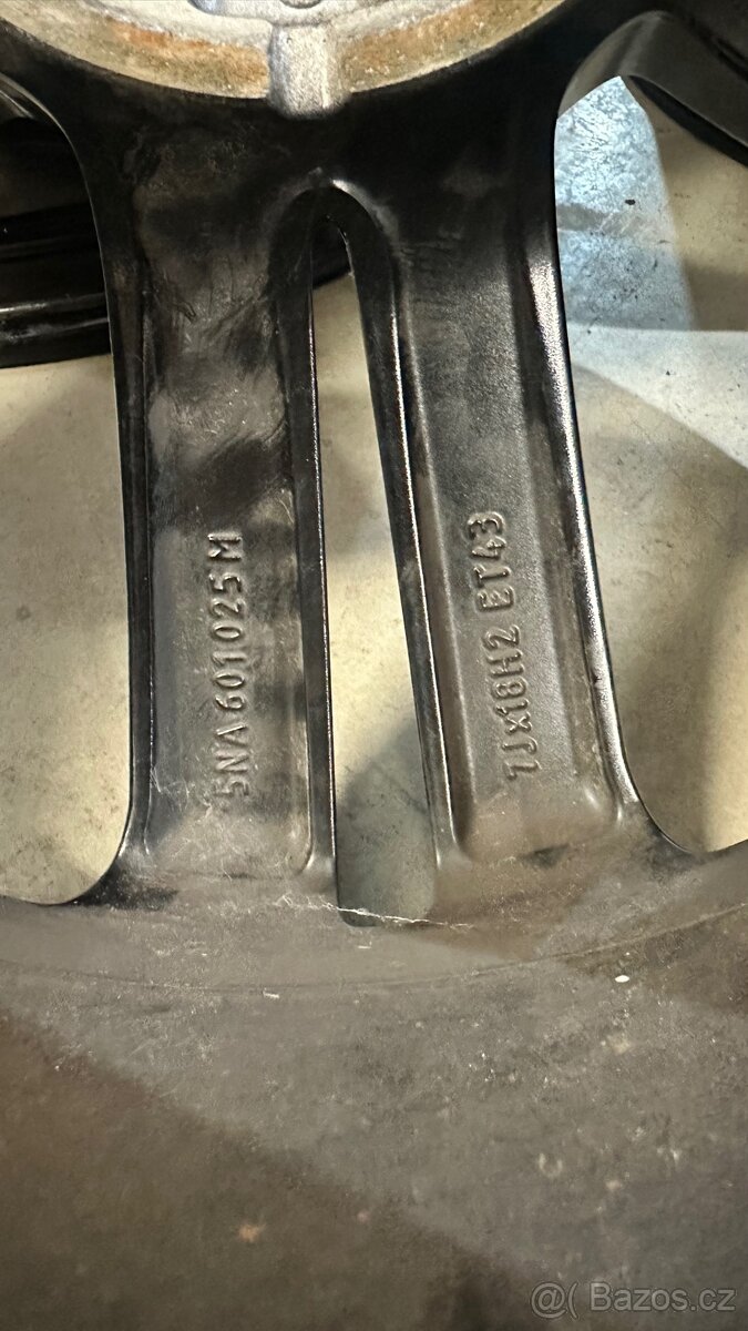 3x alu kola R 18 pro Volkswagen Tiguan (černá) - 6