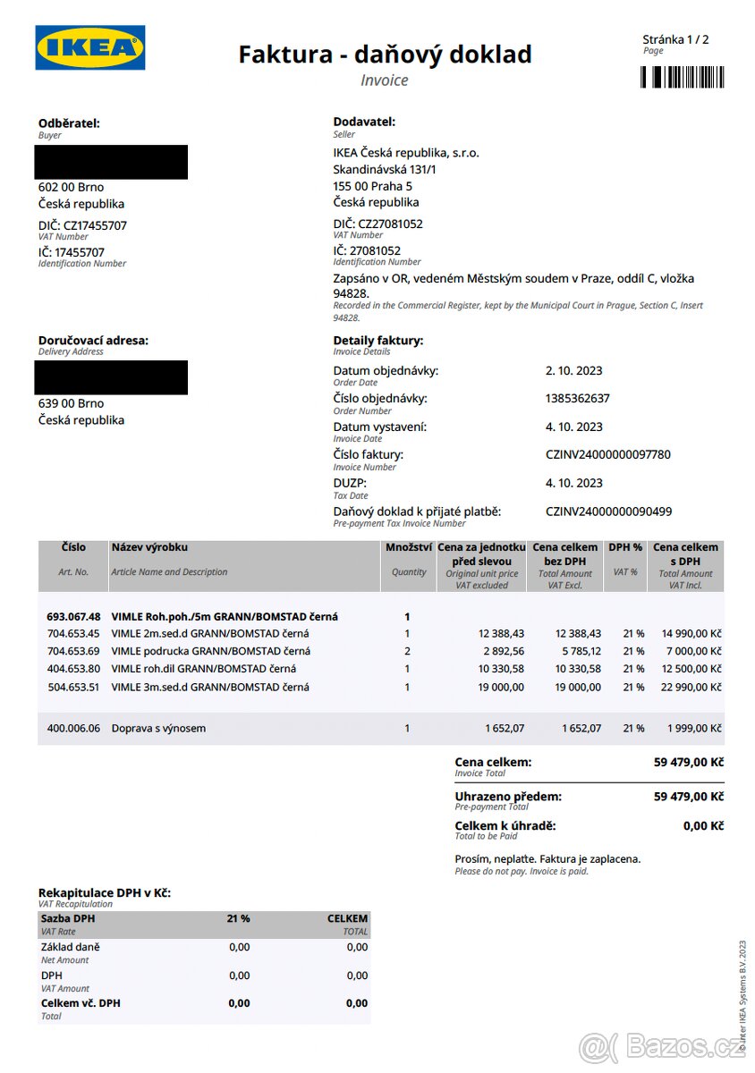 Pohovka VIMLE (5ti místná) - 6