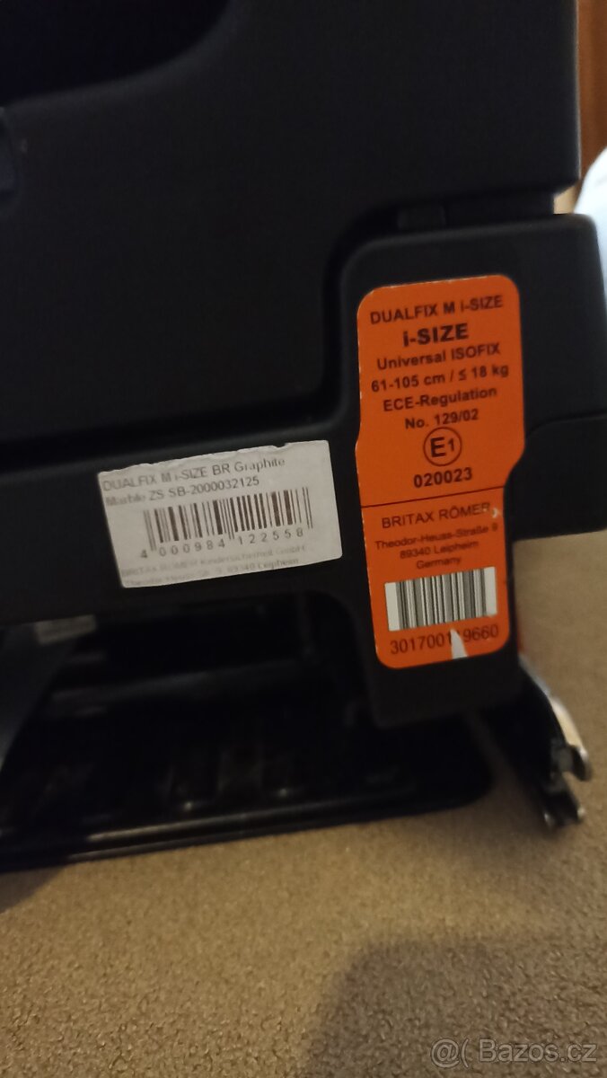 Dětská autosedačka Britax Römer Dualfix M i-Size Graphite - 6