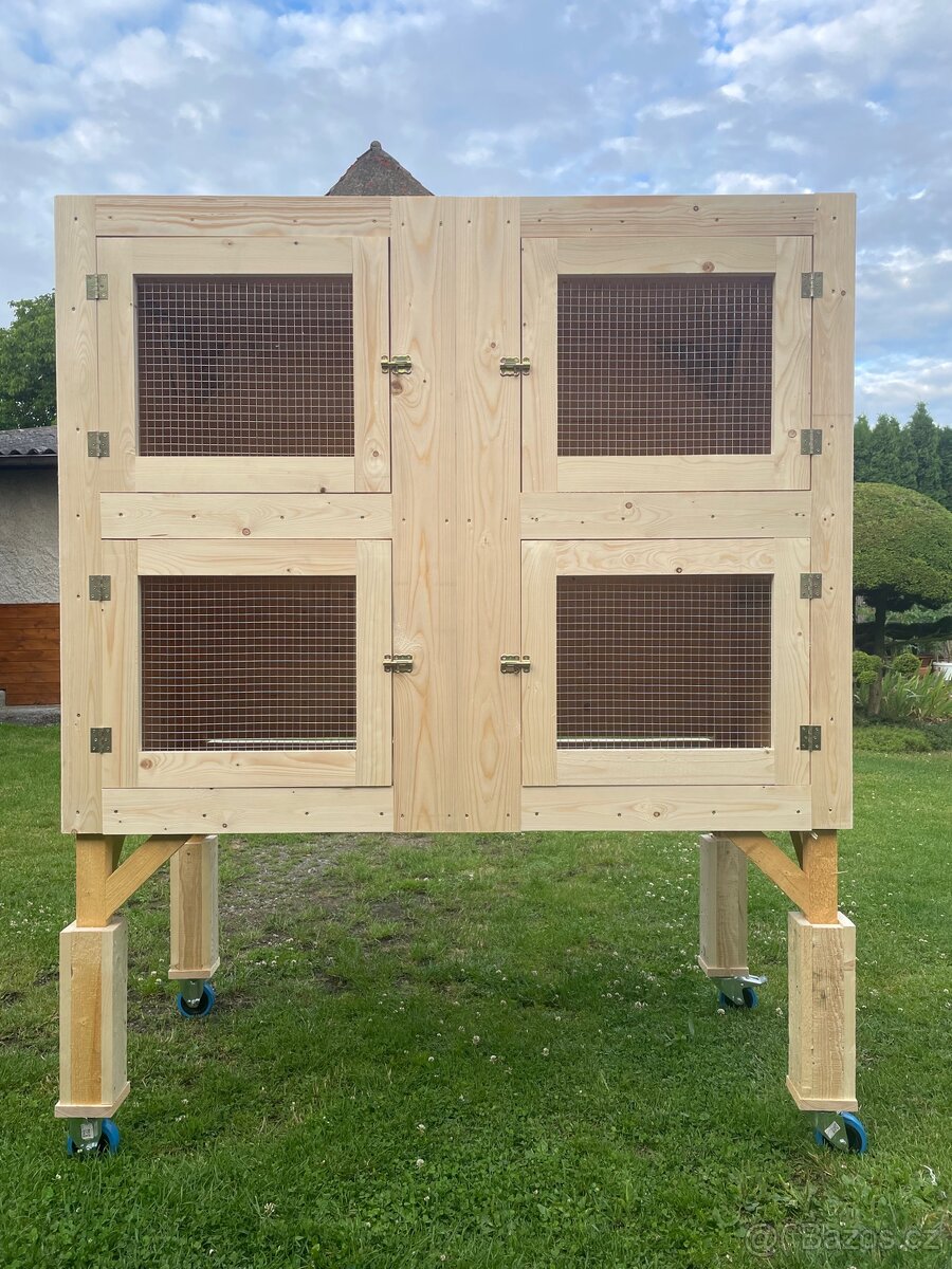Králíkárna čtyři kotce. - 6