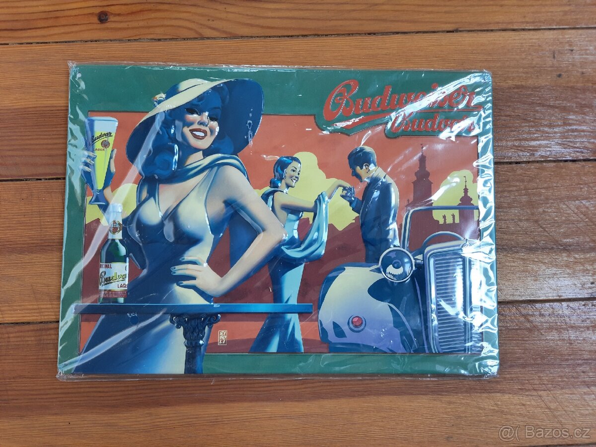 Retro plechové cedule Budvar - 6