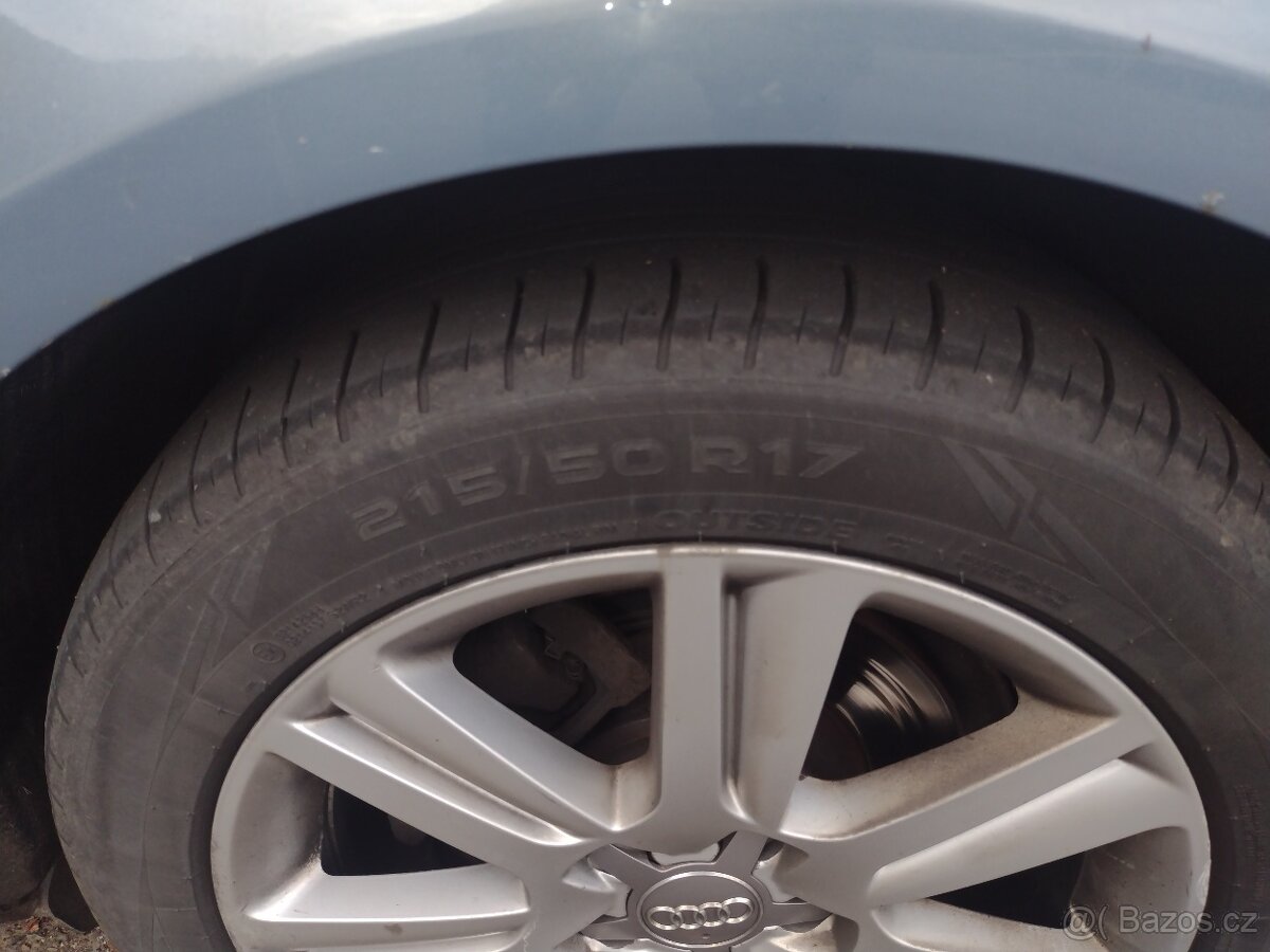 Prodám na Audi A4 b8,A5 ALU kola 17" s pneumatikami - 6