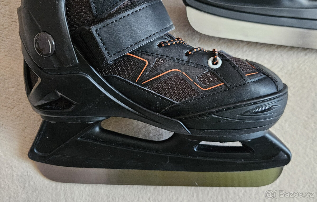 Chlapecké lední brusle Oxelo černo-oranžové, 29-32 - 6