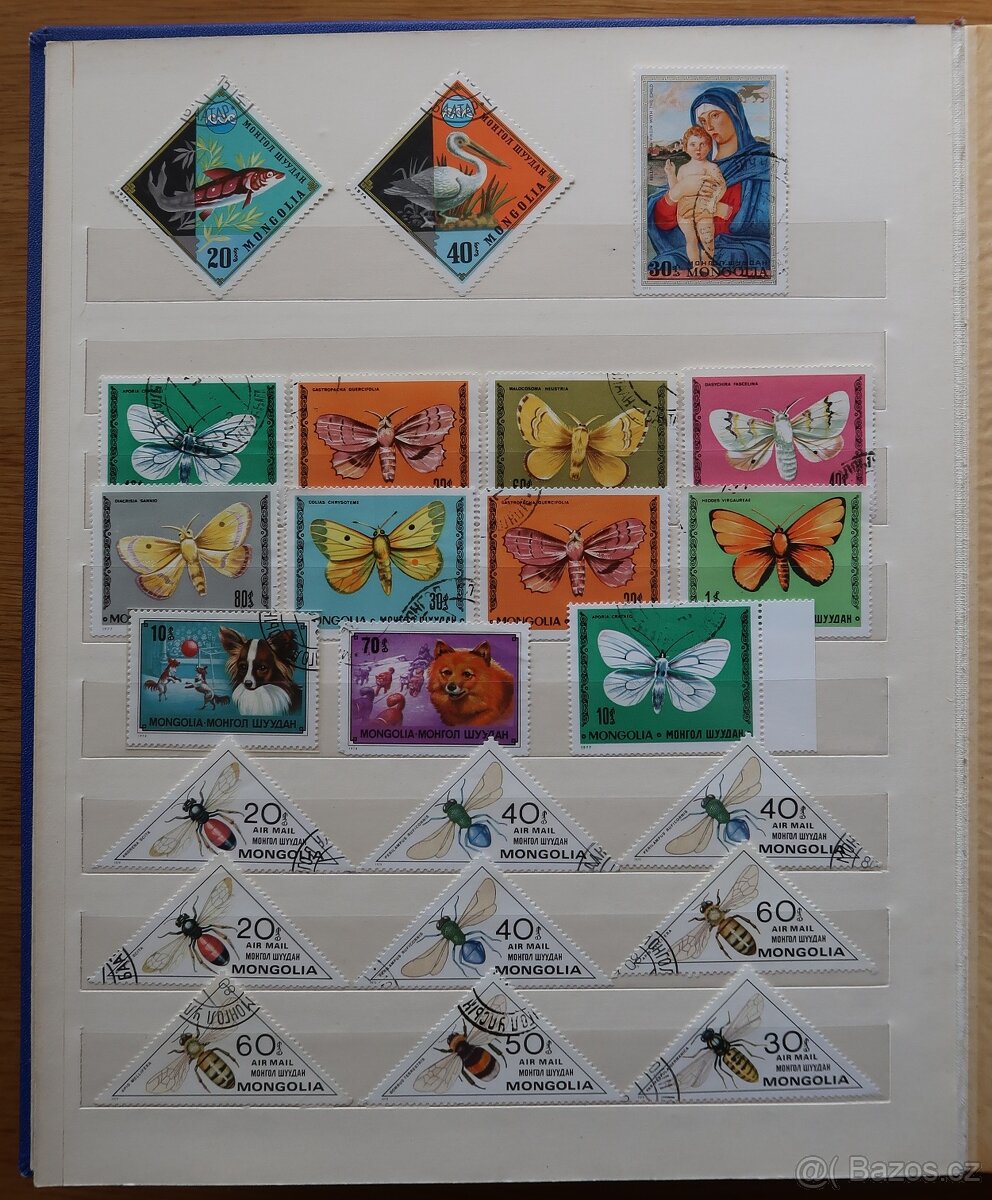 Album modrý + známky Mongolsko - 6