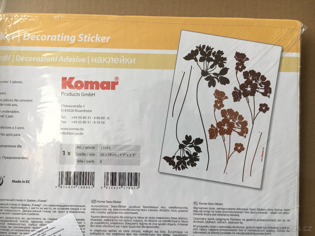 Freestyle Samolepicí dekorace Květiny - 6