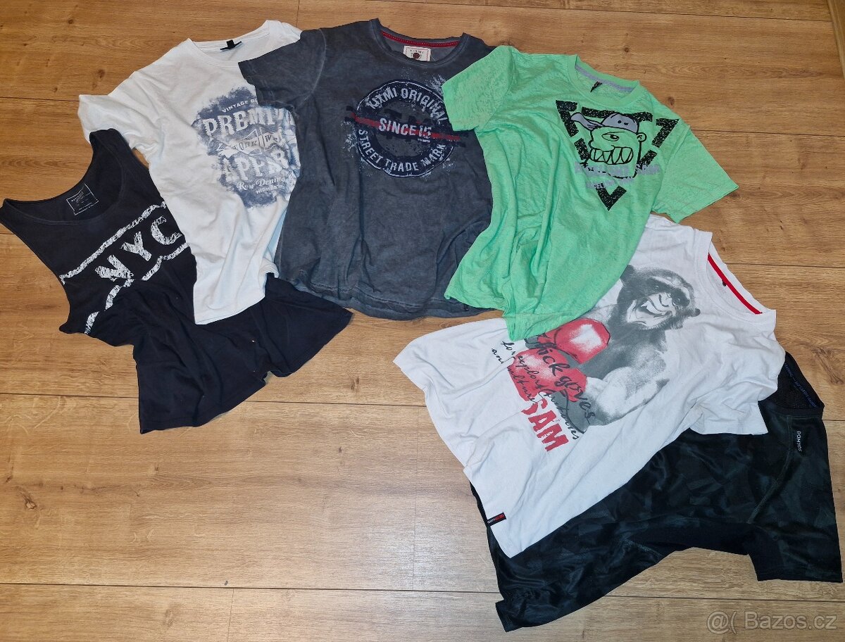 6 x pánské značkové tričko vel.L - 6