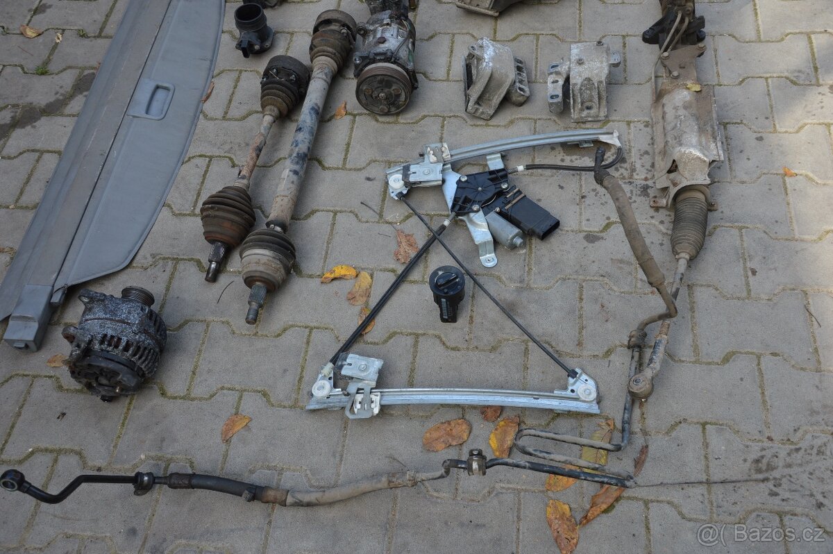 Řízení ABS zrcátko alternátor váha poloosa Octavia I TDI - 6