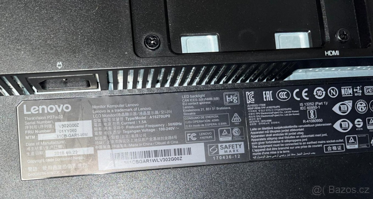 Monitor Lenovo ThinkVision P27u - 6