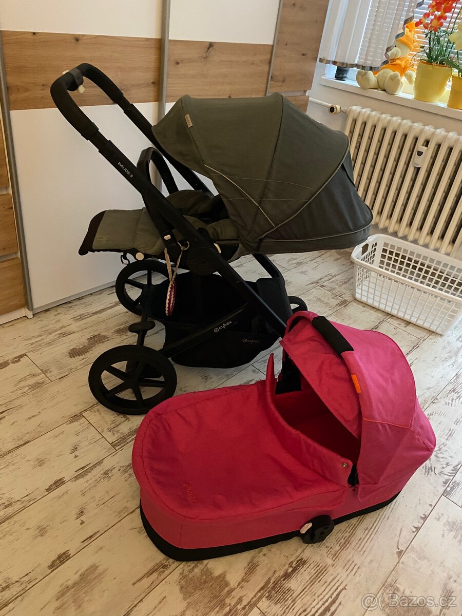 Cybex dvojkombinace + adaptery na autosedačku - 6