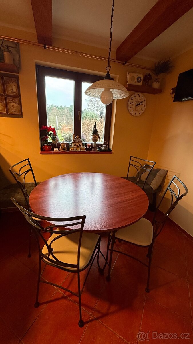 Kovaný stůl a židle - 6
