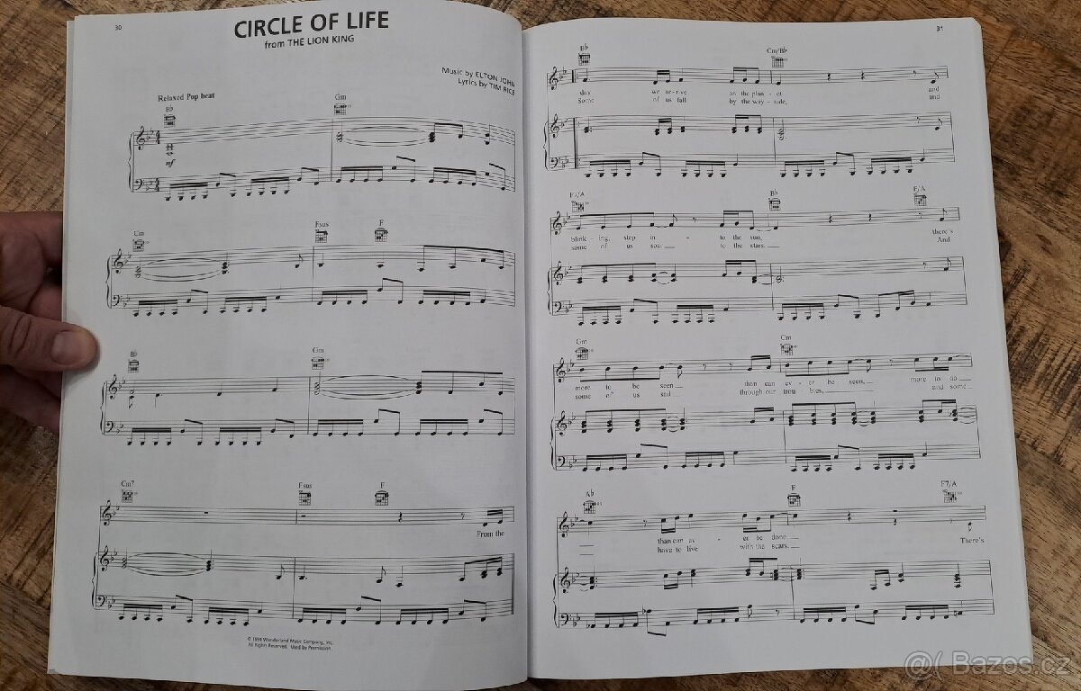 Zpěvník Disney - songbook - 6