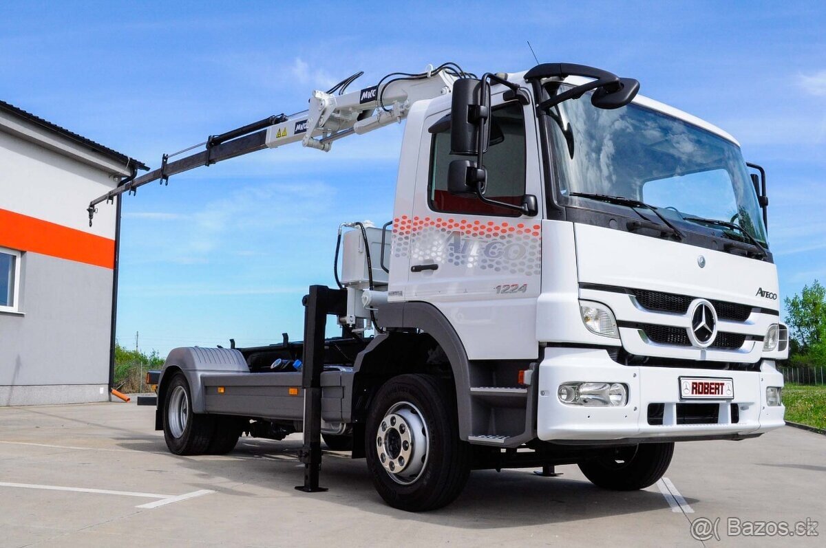 MERCEDES ATEGO 1224 HÁKOVÝ NOSIČ KONTEJNERŮ HYDRAULICKÁ RUKA - 6