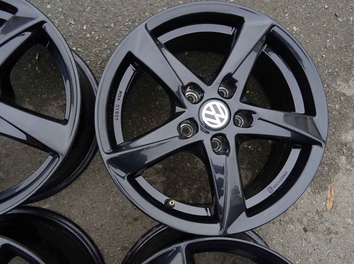 Alu disky černé Volkswagen, 16", 5x112, ET 35, šířka 7J - 6