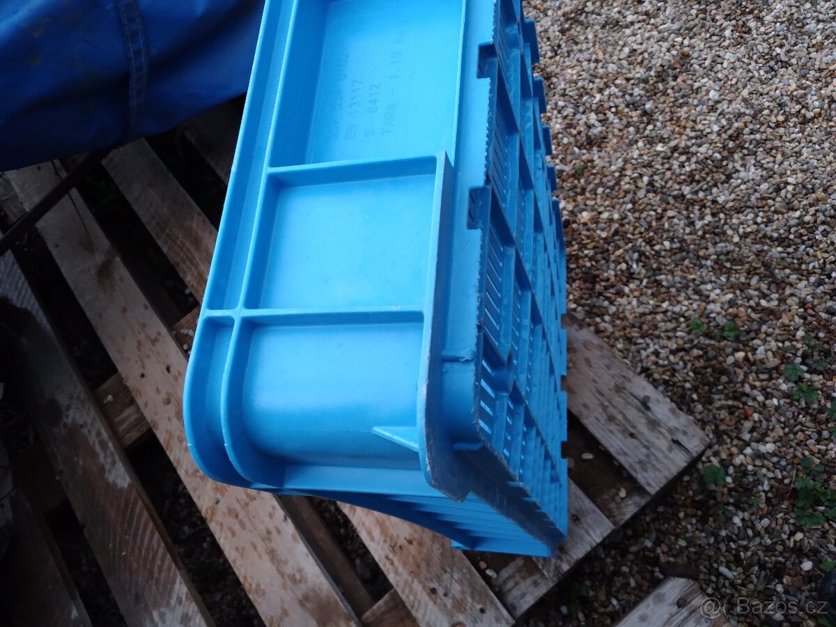 Plastové přepravky OZ ,nízké, barvené - 6