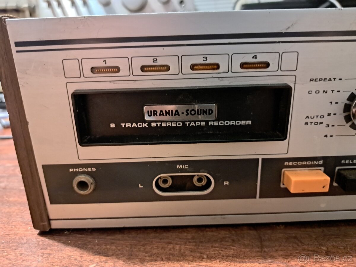 Kuriozita 8 track recorder URANIA DRP-801 funkční - 6
