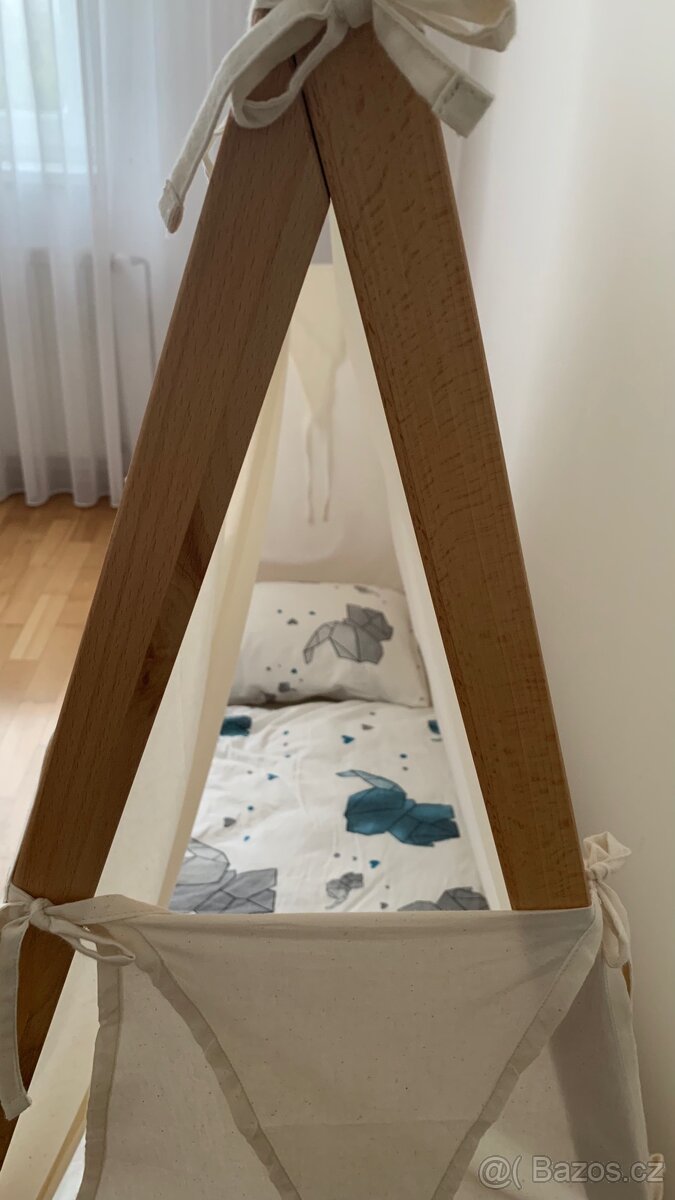 Dřevěná postýlka 70 × 140 cm - 6