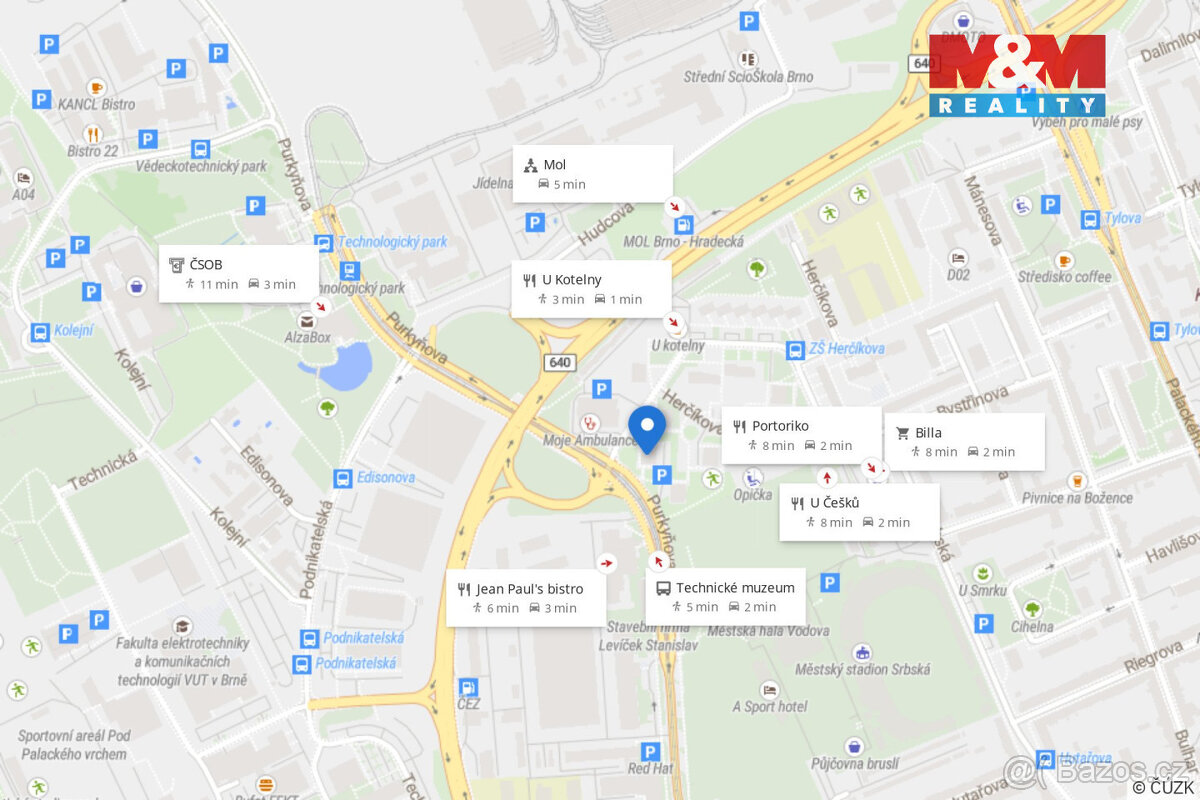 Pronájem bytu 1+kk, 29 m², Brno, ul. Herčíkova - 6