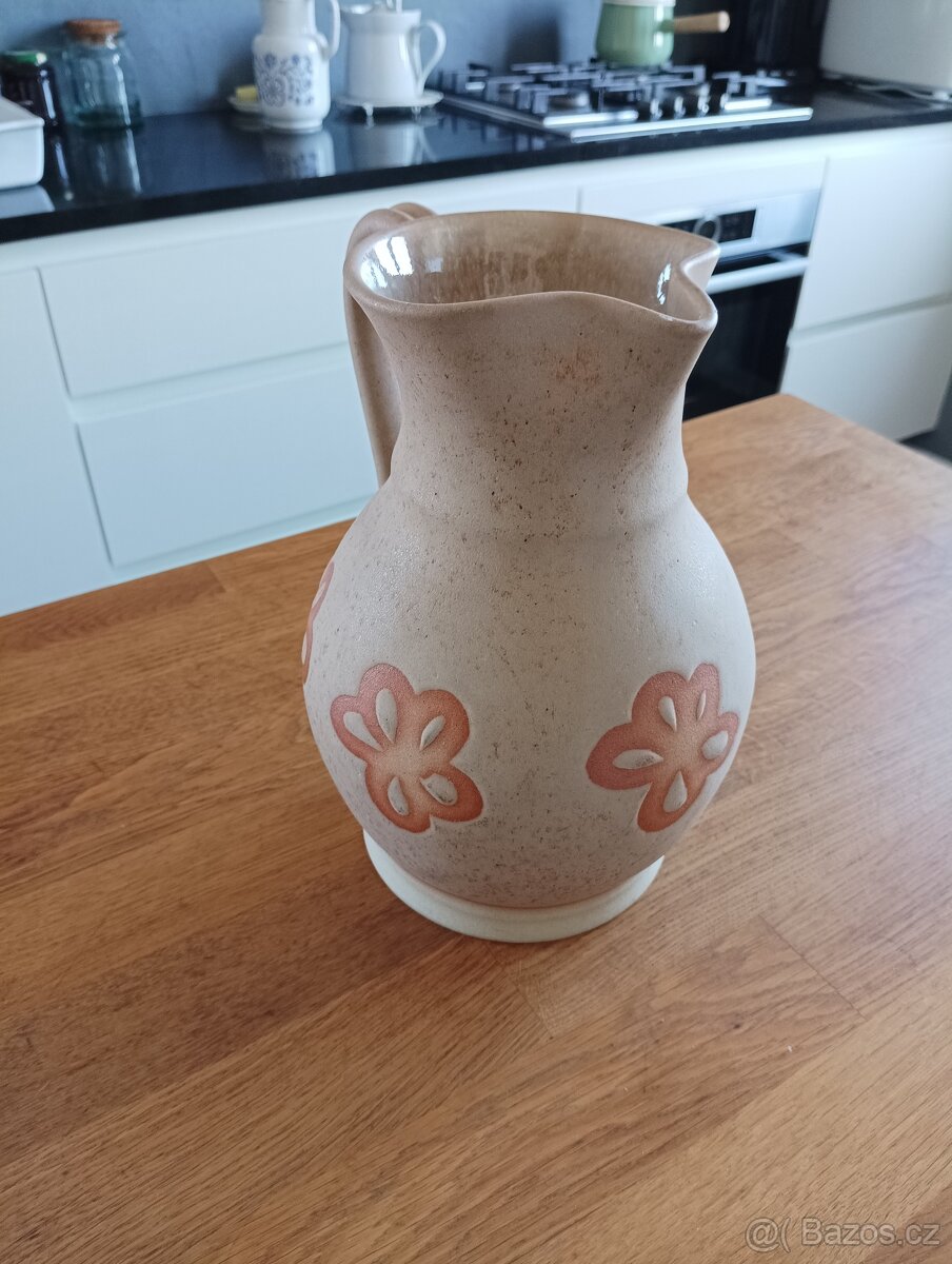 KERAMICKÝ DŽBÁN RUČNĚ DEKOROVANÝ - 6