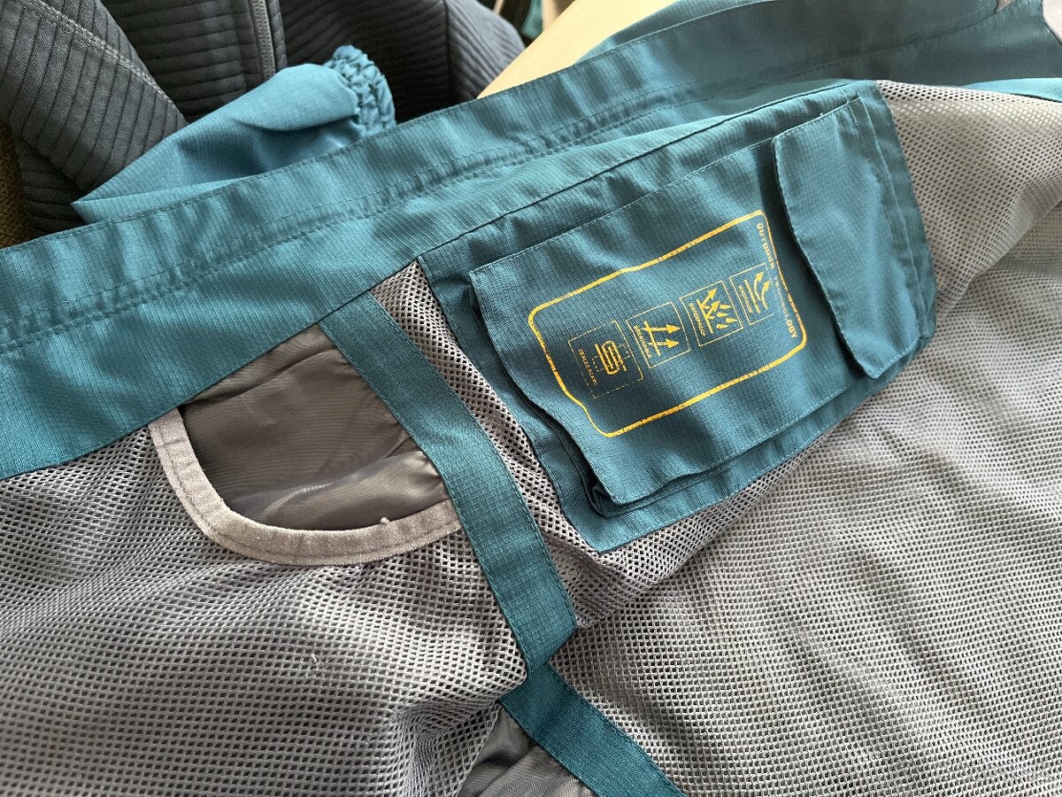 Dámská petrolejová turistická větrovka vel L lidl - 6