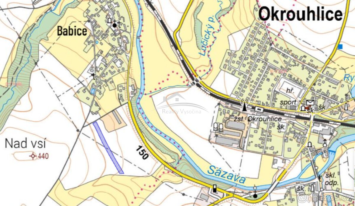 Prodej komerčního pozemku 1 723 m2, Okrouhlice - Babice - 6