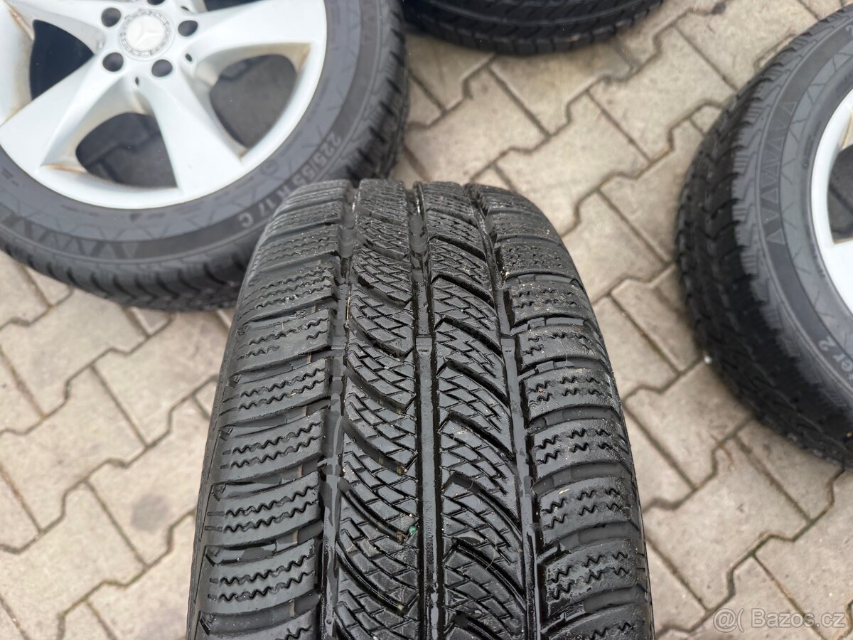 4x al kola 5x112 17 + pneu zimní 225/55 R17C - 6