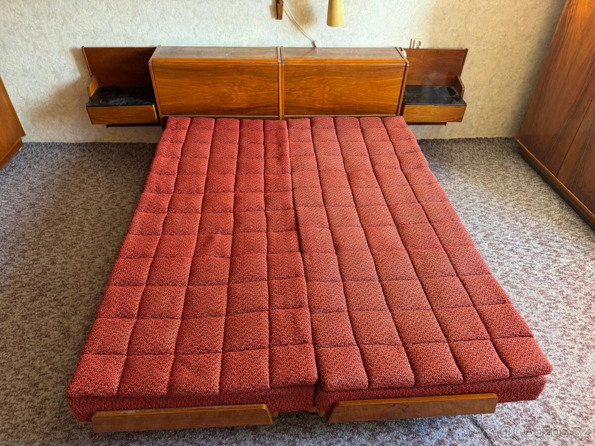 Ložnicový nábytek, postele, knihovna, noční stolky - 6