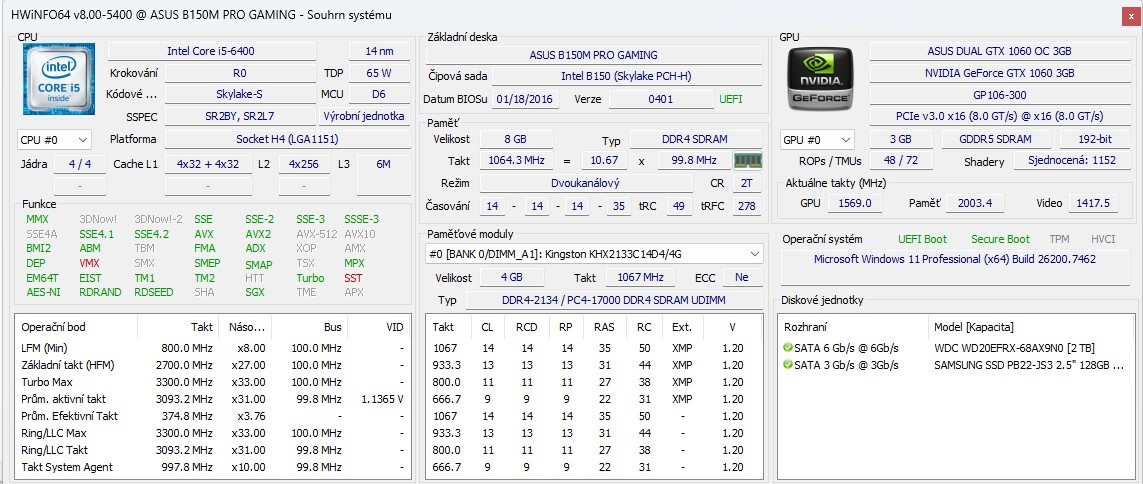 Zalman Z1 Meo,i5-6400,WIN 11,SSD 128GB+HDD 2TB,RAM 8GB,monit - 6