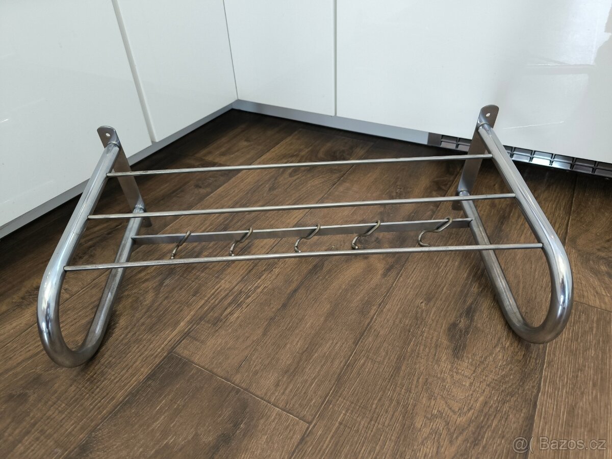 Funkcionalistický chromový věšák - 50. léta - 6