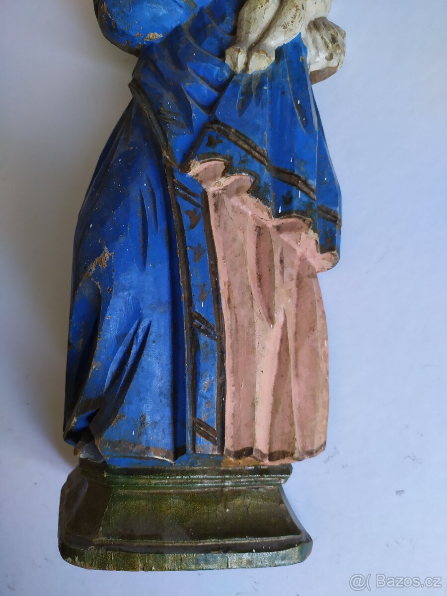 Dřevěná soška panny Marie svatohorské 18-19.stol. - 6