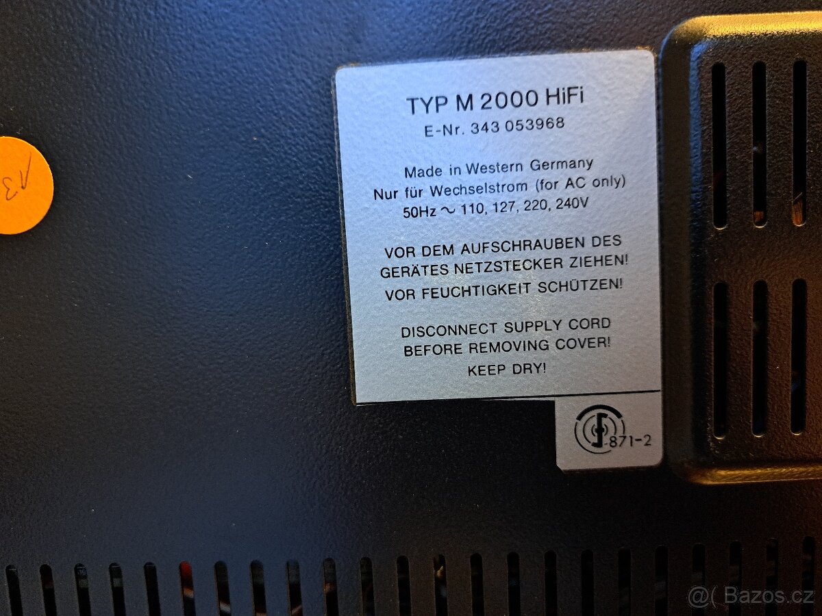 Kotoučový magnetofon Telefunken M 2000 funkční - 6