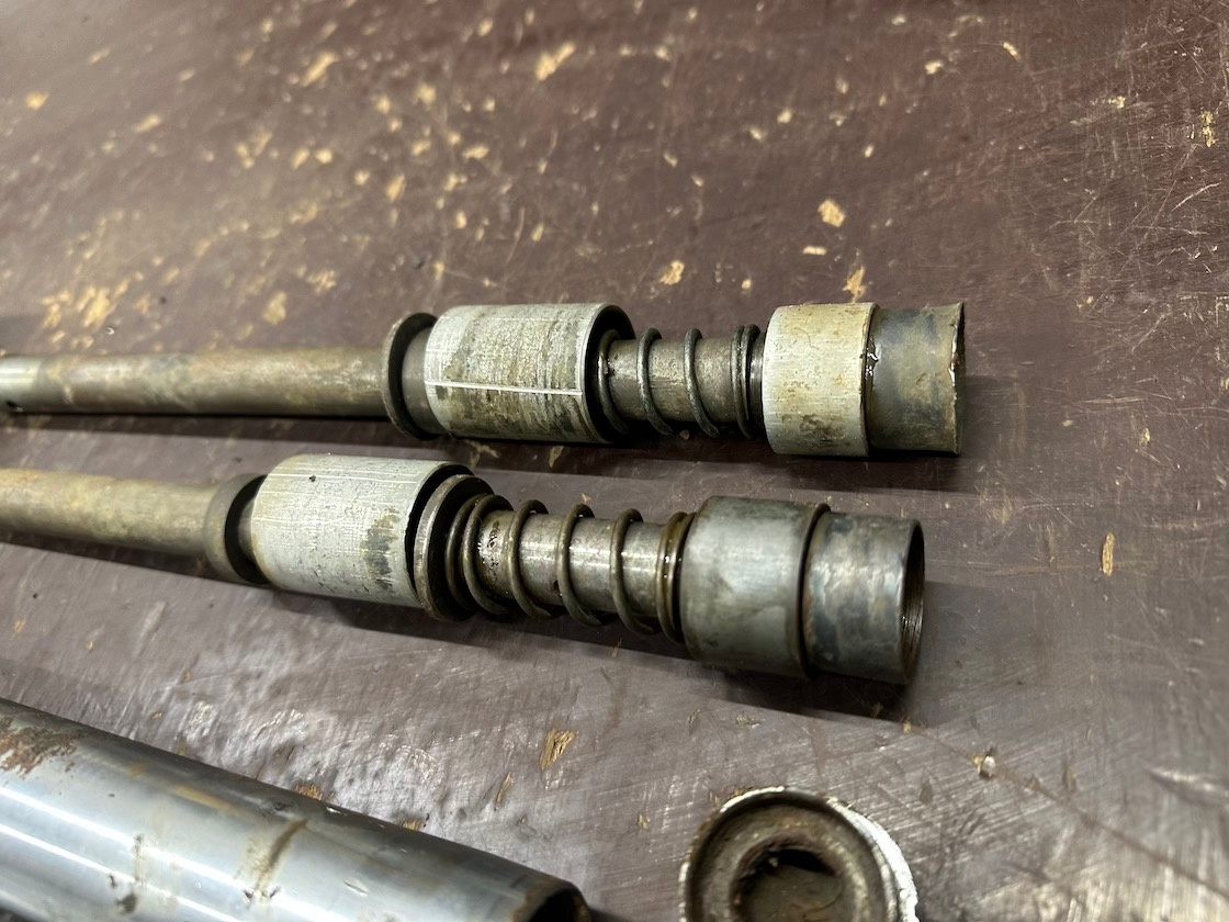 Predám predné tlumiče DUBY ČZ motocross - 6