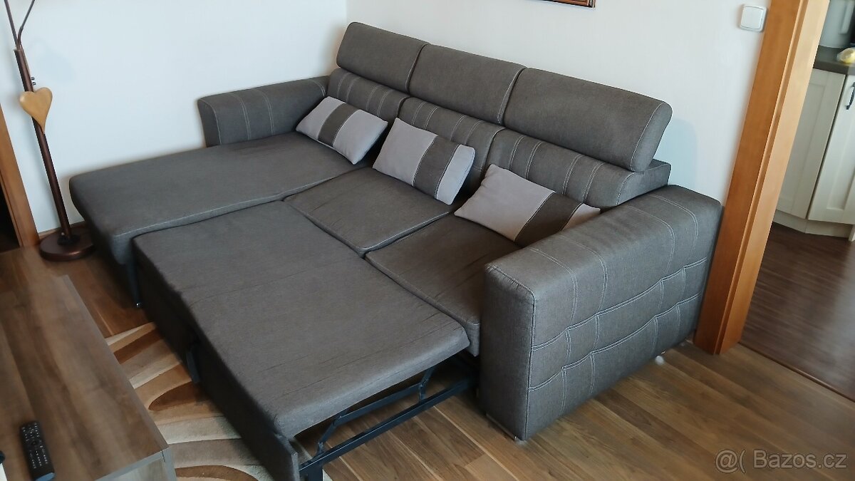 Rozkládací rohová sedačka - 6